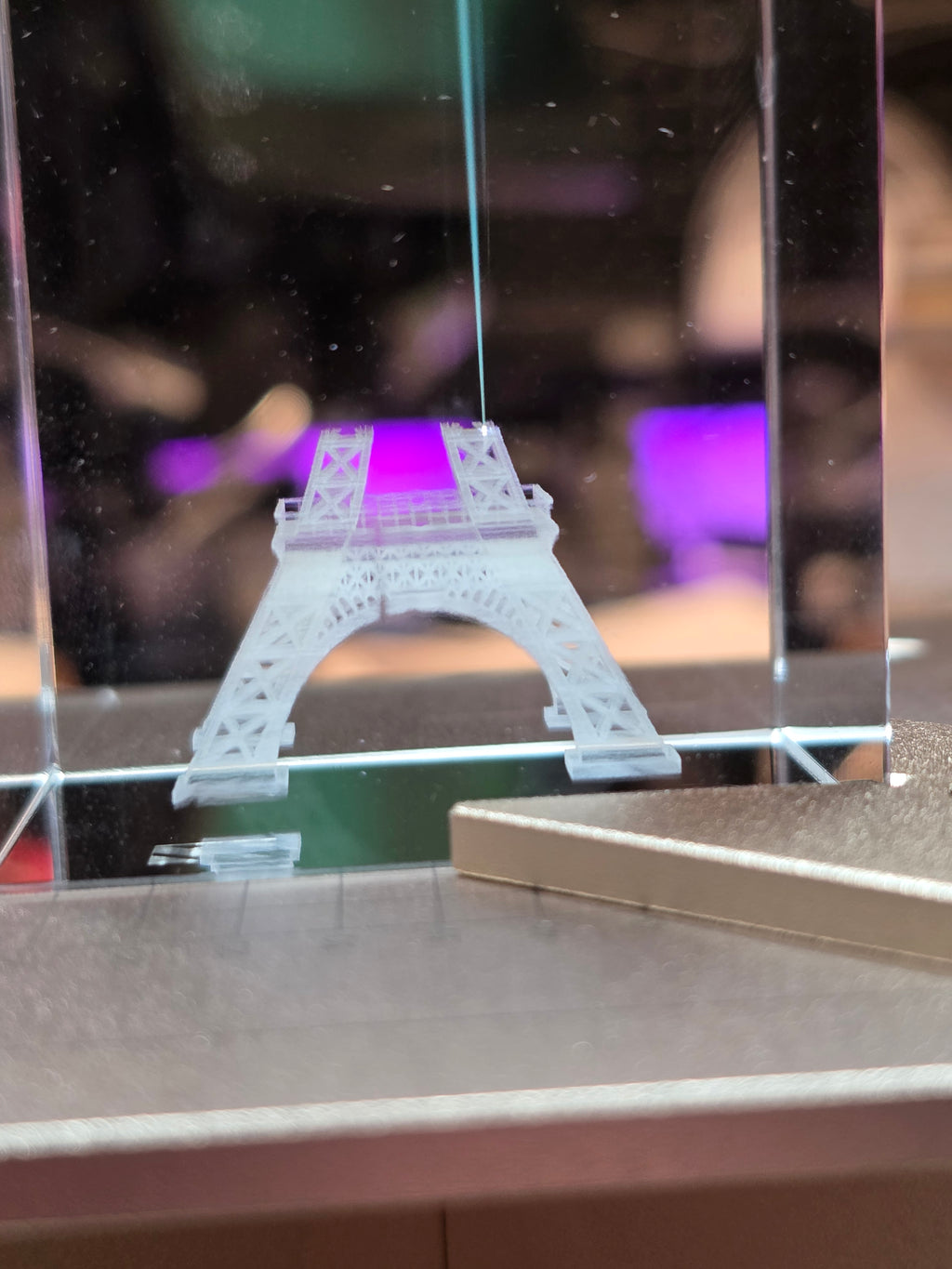 K9 Crystal Block — 3D Laser Engraved