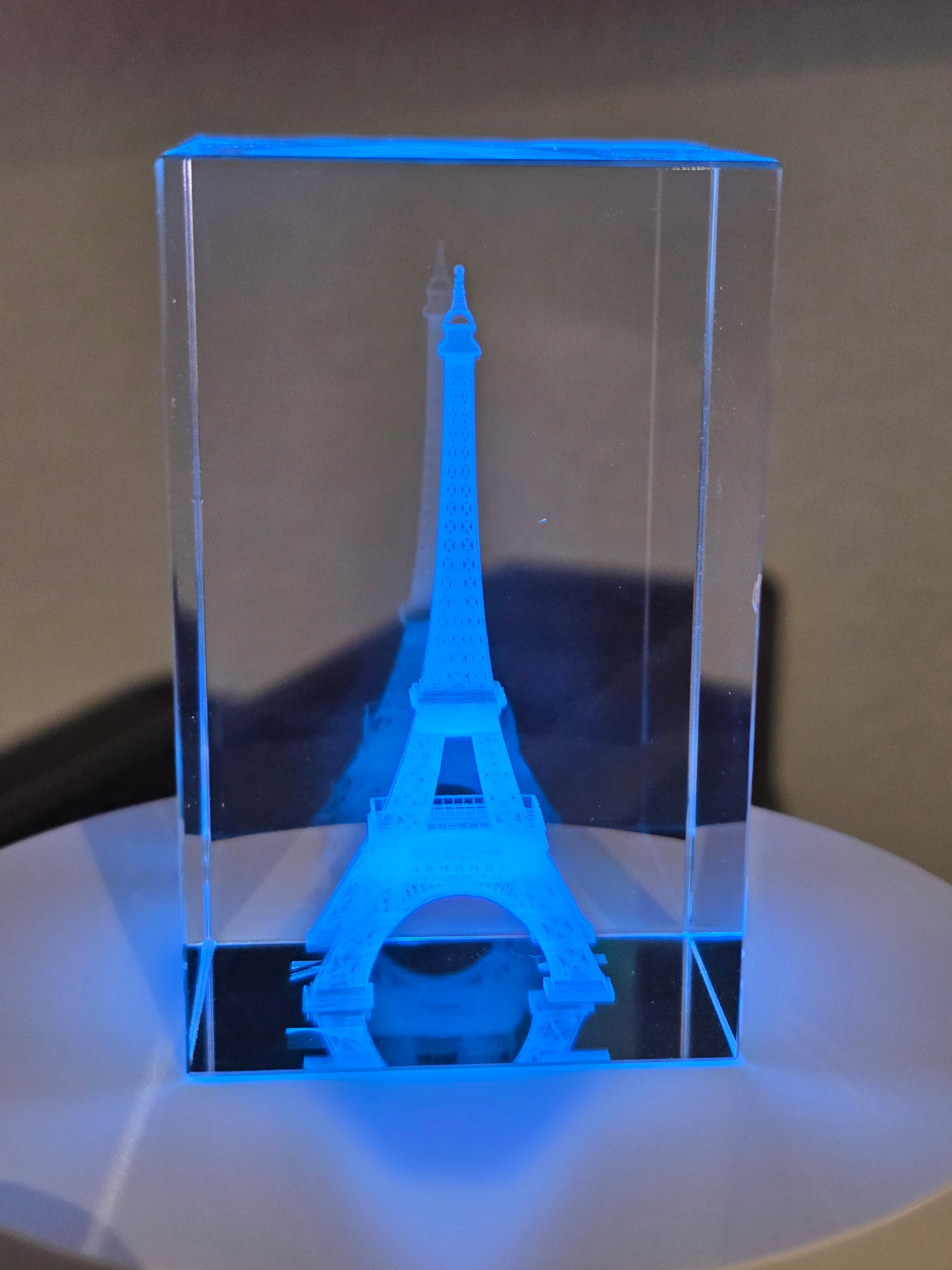 K9 Crystal Block — 3D Laser Engraved