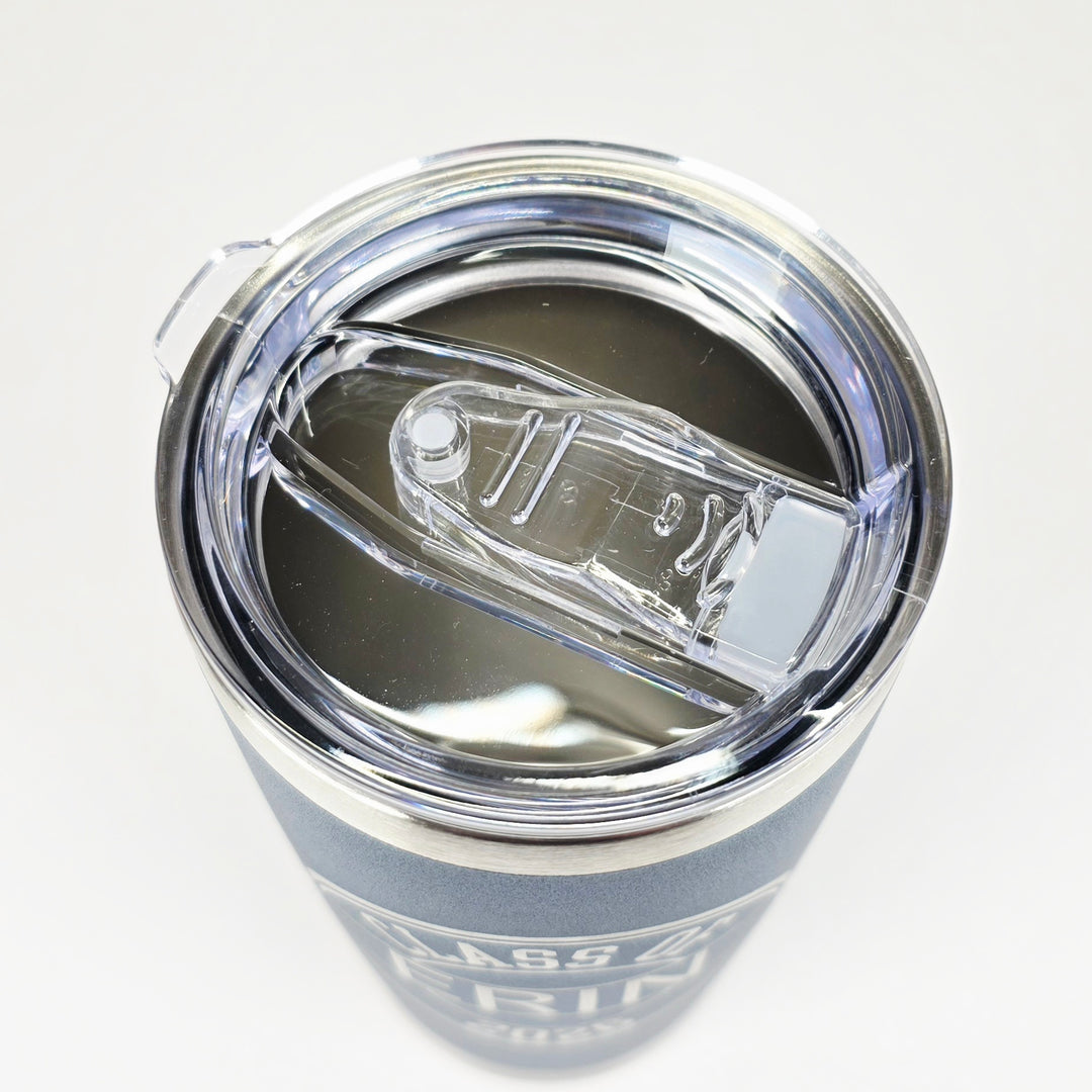 Class of 2026 graduation tumbler 20oz with reusable straw and personalization