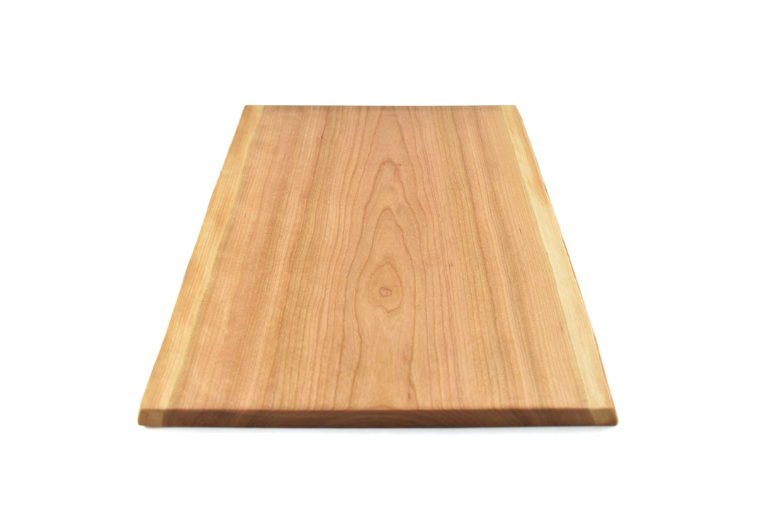 Rustic cherry charcuterie board - handcrafted single piece of wood