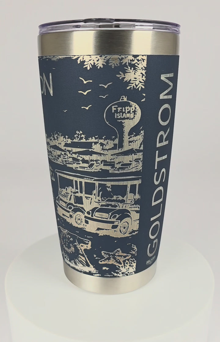 Fripp Island Tumbler - 20oz Laser Engraved Full Wrap