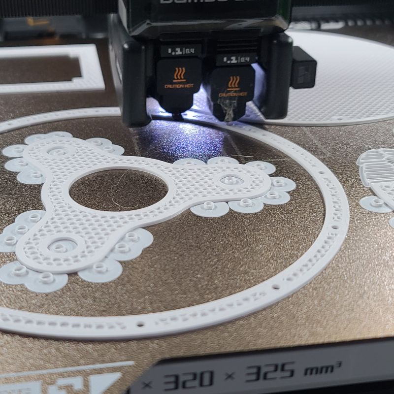 3D printing in progress - Custom bearing housing