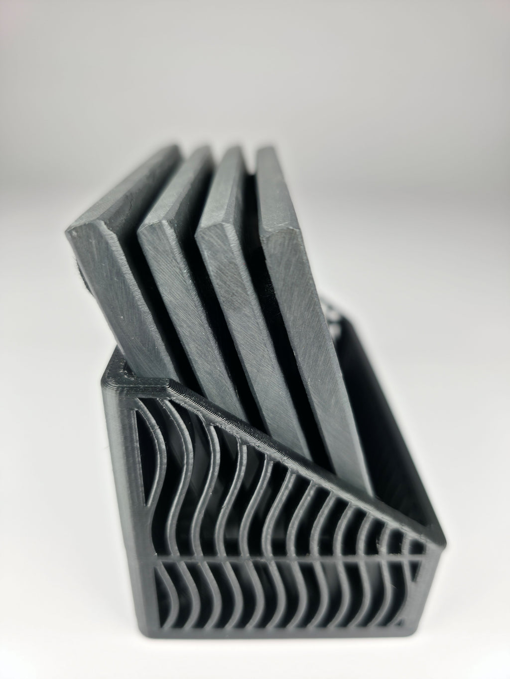 Custom slate coasters with personalized Air Force engraving