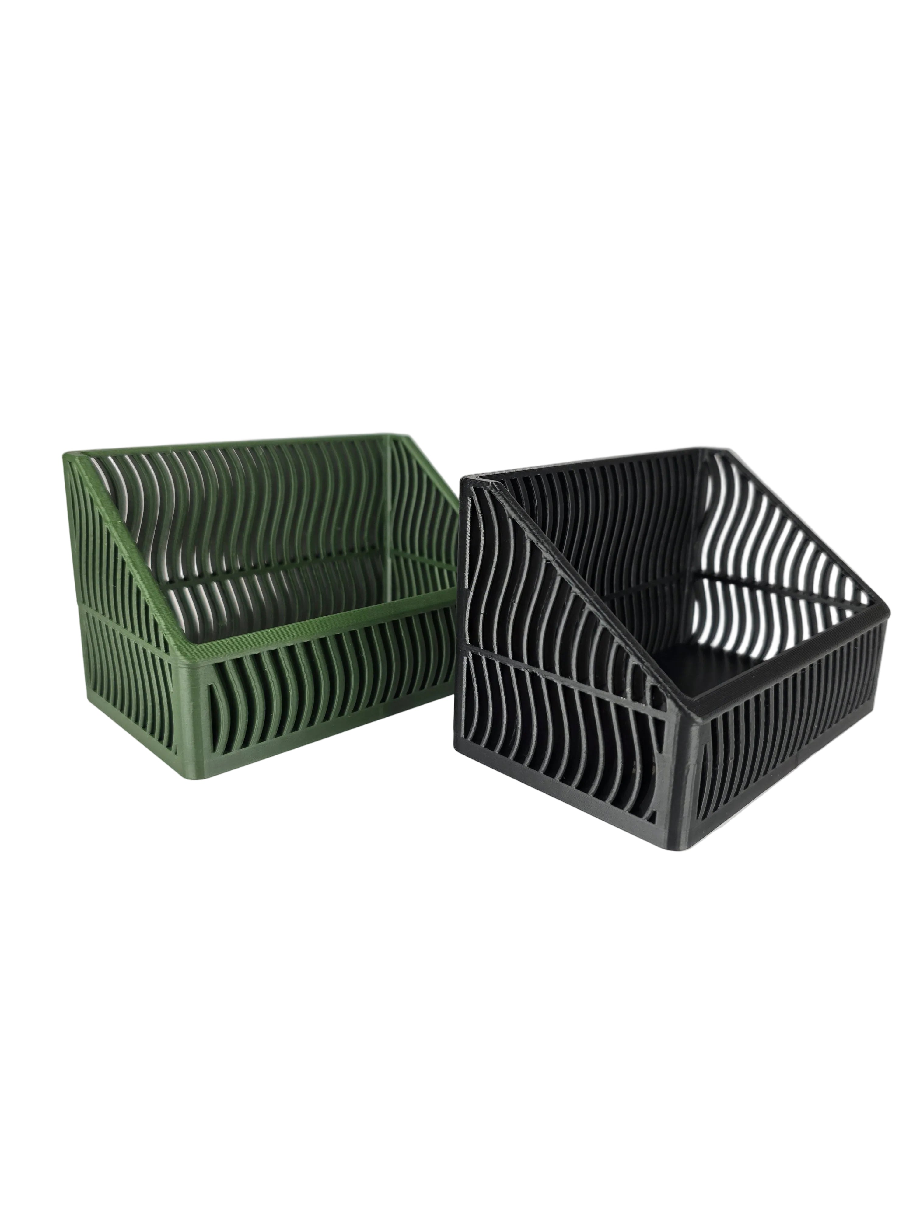 3D printed coaster holder for square and round slate coasters by 3Blades Maker Lab