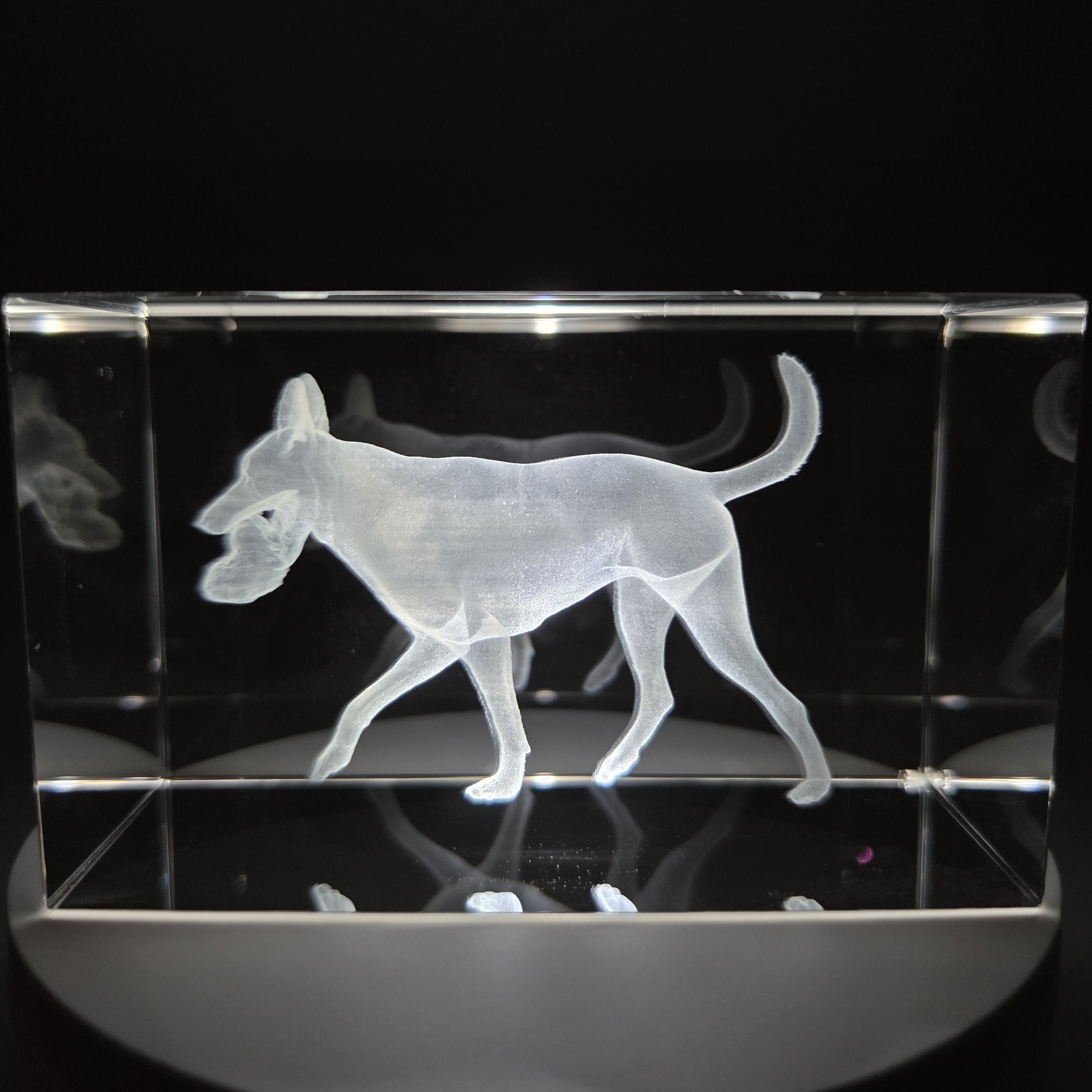 Finished crystal on LED base